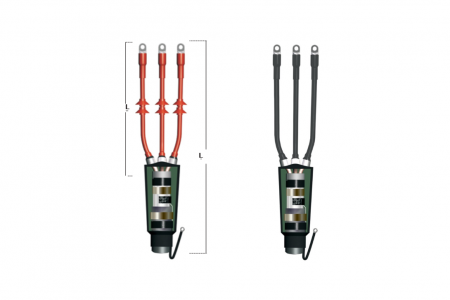 Концевая муфта 6, 10 кВ для кабеля с бумажной маслопропитанной изоляцией (БПИ)