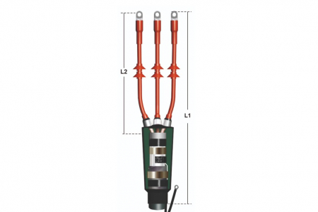 Муфта концевая 10 кВ для трёхжильного кабеля с изоляцией из термостойкой бумаги или с бумажно-пластиковой изоляцией