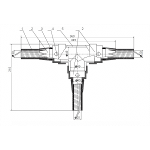 Муфта подземная тройниковая MCXз-T-27-61×0,9